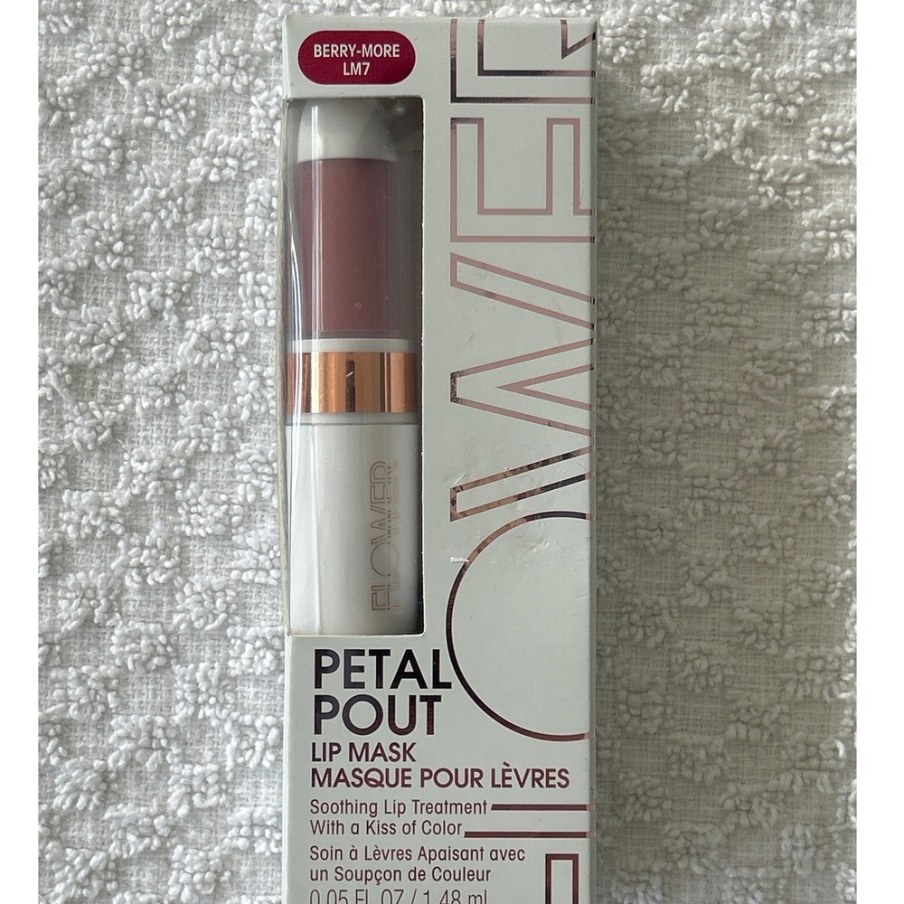 Flower Beauty Petal Pout Lip Mask Berry More LM7 Soothing Lip Treatment Color